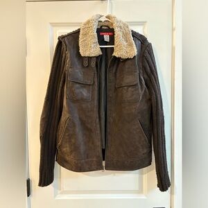 POV Men’s Dark Brown Bomber Jacket